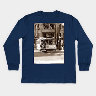 San Francisco Cable Car Kids Long Sleeve T-Shirt